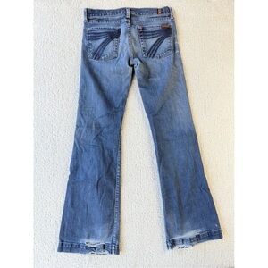 7 For All Mankind Blue Flare Jeans